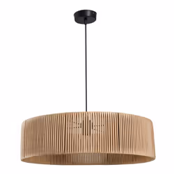 Lampada da soffitto Roya ASZ1747 in carta intrecciata rustica effetto bamboo La lampada da soffitto Roya ASZ1747 è un element ...
