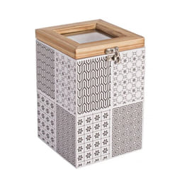 Iperbriko - 2x Scatola pattern qu alto 12,8x12x18h in legno