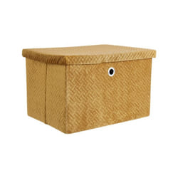 4x Scatola pieghevole ocre 40x30x25h