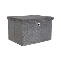 4x Scatola pieghevole grigia 40x30x25h