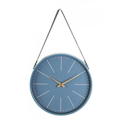 3x Orologio da parete blu 40x66 cm