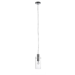 Iperbriko - Lampadario 1 luce D.11x130h trasparente argento