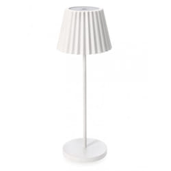 Iperbriko - Lampada tavolo led bianca D.12,5 x 36h in metallo