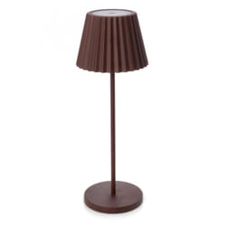 Iperbriko - Lampada tavolo led marrone D.12,5 x 36h in metallo