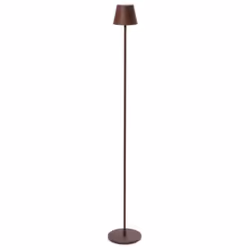 Piantana led etna marrone D.17 x 115h cm La piantana led etna marrone è un elegante complemento d'arredo, realizzata in metal ...