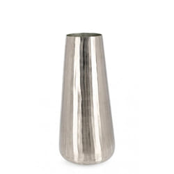 Vaso chisel argento D.19x45h in metallo
