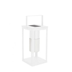 Lampada solare led bianca h38 x 17a x 17b in metallo