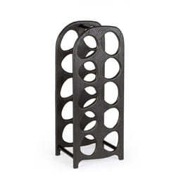 Iperbriko - P.Bottiglie 27x20x67 cm in legno nero
