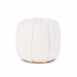 Pouff bianco D.44 x 39h in tessuto Il pouff bianco è un elemento d'arredo versatile e moderno, ideale per qualsiasi ambiente  ...