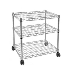 Carrello 60x45x70h in acciaio cromato