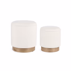Pouf contenitore bianco Scopri il pouf contenitore bianco, disponibile in due dimensioni: D.30.5x35h e D.37x42h. La sua strut ...