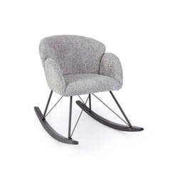 Poltrona dondolo grigio chiaro 86x62x72