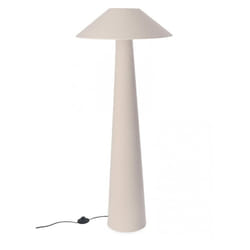 Iperbriko - Lampada da terra crema D.50x120h in tessuto