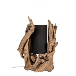 Lampada tavolo bion nero 45x35x70h in legno