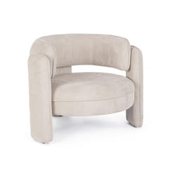 Iperbriko - Poltrona beige 94x88x73 cm