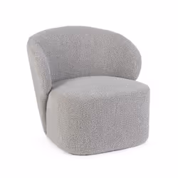 Poltrona grigia boucle La poltrona grigia boucle è un elemento d'arredo elegante e confortevole, perfetta per arricchire il t ...