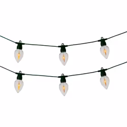Catena LED effetto fiamma per esterni Illumina le tue serate all'aperto con la catena LED effetto fiamma. Con un design accat ...