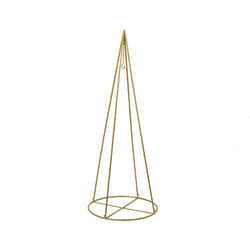 Iperbriko - Struttura cono in ferro oro h.300cm dia120cm