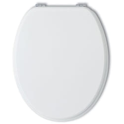 Iperbriko - Sedile wc universale bianco in legno laccato