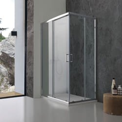 Iperbriko - Box doccia angolare 70x90 cm cristallo trasparente