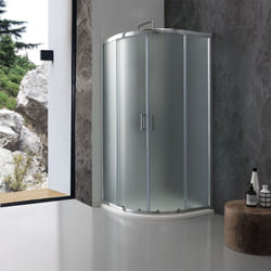 Box doccia semicircolare 80x80 cm cristallo opaco