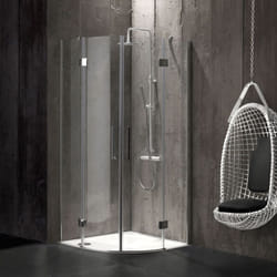 Box doccia semicircolare 90x90 in cristallo