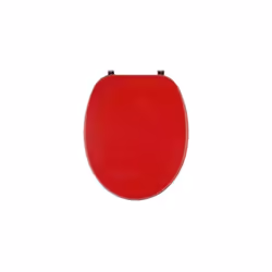 Sedile universale per vaso wc in legno colorato, rosso lampone Questa tavoletta per wc è un modello universale, quindi adatta ...