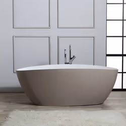 Vasca da bagno freestanding in resina di marmo Roma Le vasche da bagno modello freestanding sono una delle ultime tendenze in ...