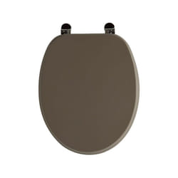 Iperbriko - Sedile wc legno tortora scuro opaco