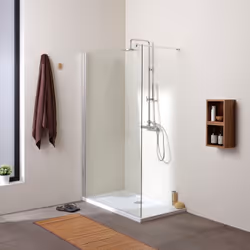 Parete box doccia walk-in da 100 cm in cristallo temperato da 8 mm In questa scheda vi presentiamo la nuova linea di box docc ...