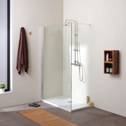 Parete doccia walk-in 8 mm trasparente