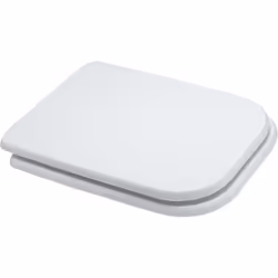 Sedile wc compatibile modello Conca bianco con cerniere universali Sedile wc in mdf colore bianco compatibile con il vaso wc ...