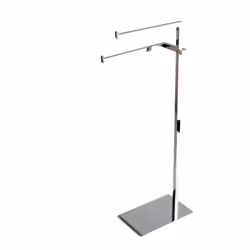 Piantana porta salviette con struttura cromata e design moderno Piantana porta salviette con struttura in metallo cromato e l ...