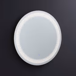 Specchio rotondo con illuminazione led decorativa integrata 80cm Lo specchio rotondo con illuminazione a led decorativa da 80 ...