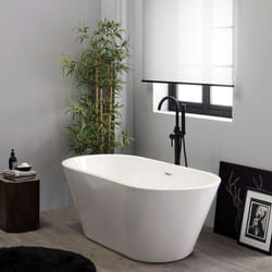 Vasca da bagno ovale in acrilico 150 cm