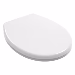 Copri Tavoletta WC Universale Ovale Bianco Lucido Eleva il comfort e l'eleganza del tuo bagno con il Copri Tavoletta WC Unive ...