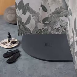 Piatto doccia angolare 80x80 in resina antracite Esalta il tuo bagno con il piatto doccia della prestigiosa collezione Milano ...