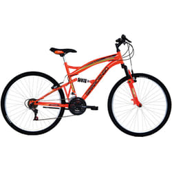 Bicicletta full suspension 26' nera/rossa