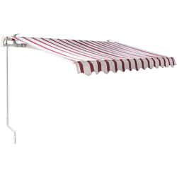 Tenda da sole avvolgibile 400x300 bordeaux/bianco