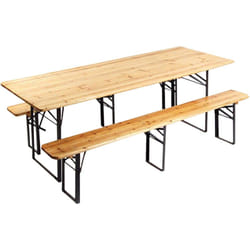 Set birreria 220x70 h76 cm con panche