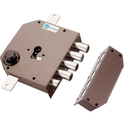 Serratura triplice per cilindro 132x146 mm