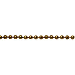 Catena a perline ottonata 3,6 mm x 25 m