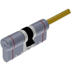 Iperbriko - Cilindro profilato modulare 26x10x46 mm cromo satinato