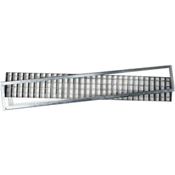 Griglia rettangolare 30x100 cm pedonabile