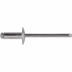 Rivetto a strappo in alluminio 4,0 x 7 - Ø testa 10 cf.1000 pz Il rivetto a strappo in alluminio è un componente essenziale p ...
