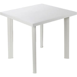 Tavolo in polipropilene bianco 80x75xh72