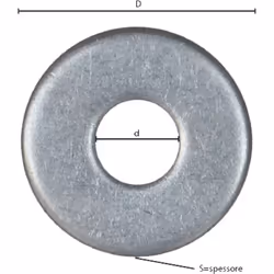 Rondella grembialina inox A2 M 15-3,0 x 44 x 15 mm La rondella grembialina in acciaio inox A2 è un componente essenziale per  ...
