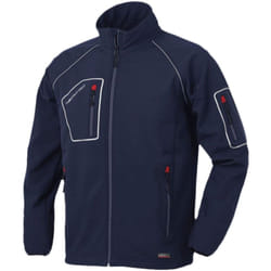 Giubbino softshell xl blu con tasche e cerniere