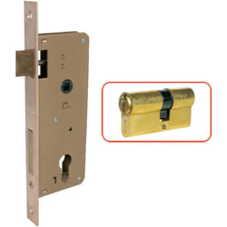 Iperbriko - Serratura da infilare per porte in legno 8x61