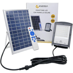 Proiettore a led 50W con pannello solare 20x14x3